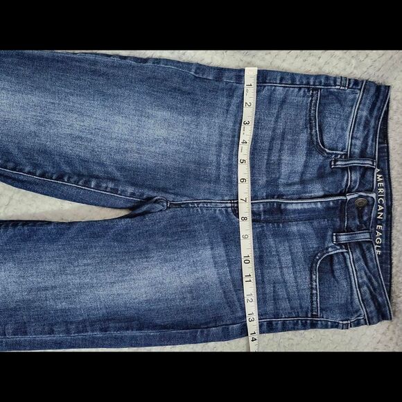 American-eagle-outfitters Women's Blue and Navy Jeans skinny size 2 - Picture 3 of 6